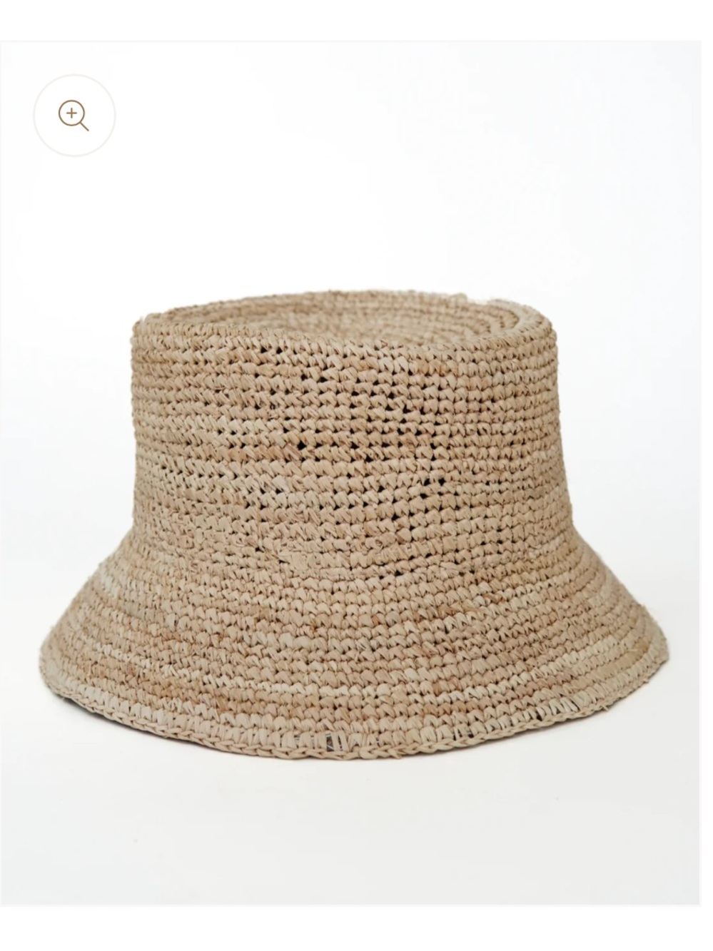 NWOT Natural Raffia Straw Bucket Hat